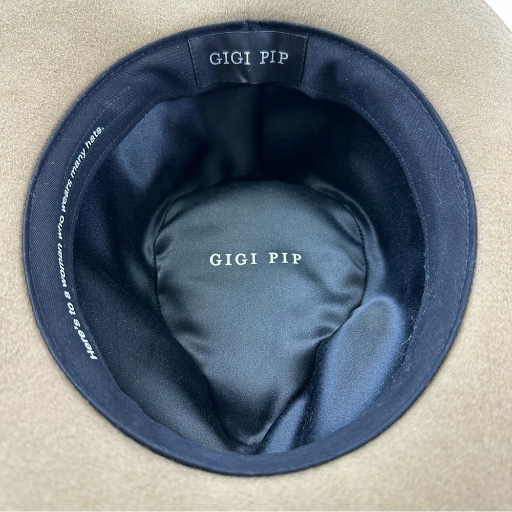 Gigi Pip brown felt Monroe Rancher Womens hat Size Small Medium Western - Picture 6 of 15